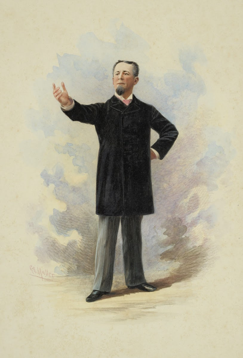 William H Crane in the play The Senator 1892 1870 1897