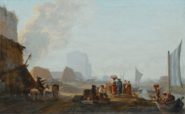 The Shore Of A Riverwithboats 1781