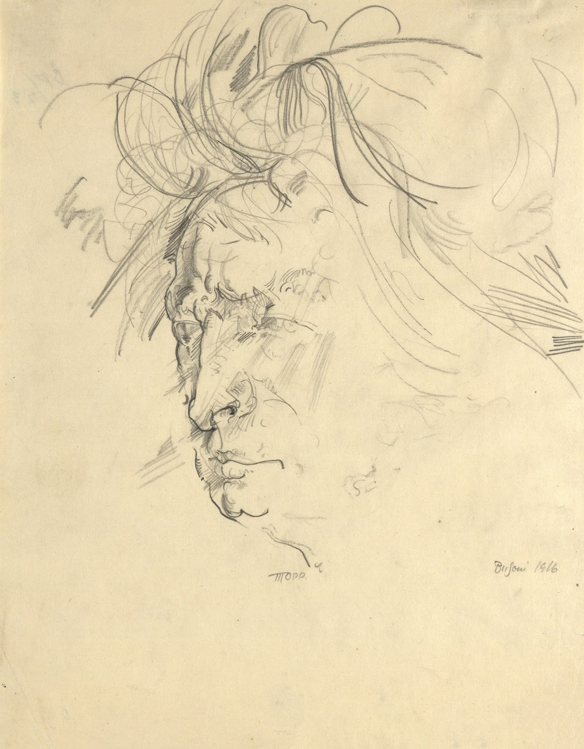 Porträt Ferruccio Busoni 1916