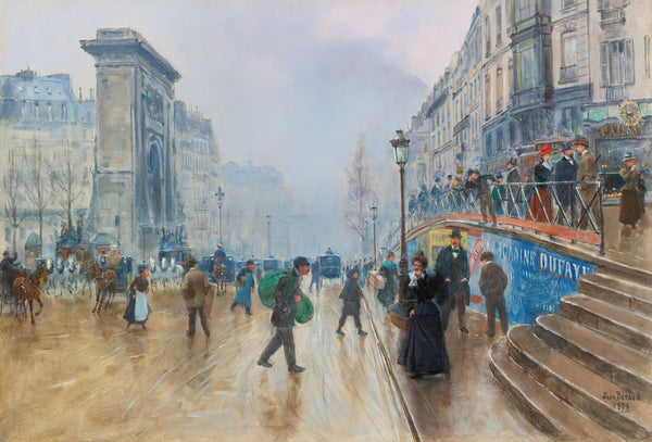 Le boulevard Saint Denis à Paris 1899