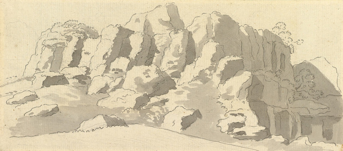 Design for Rock work at Virginia Water Windsor Great Park 1780s