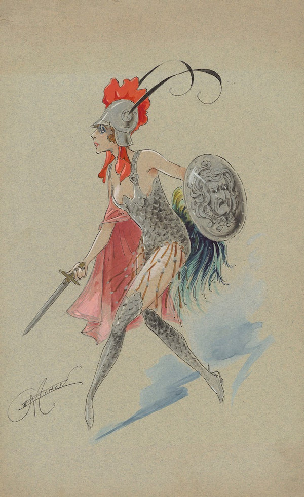 Costumes de revue onze maquettes de costumes 1910