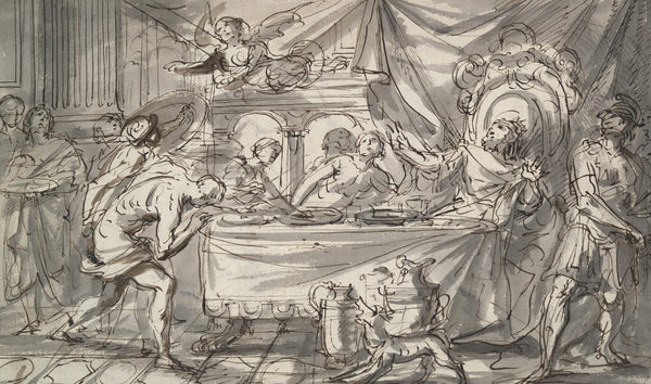 King Phineus Harassed by theHarpies 17thcentury