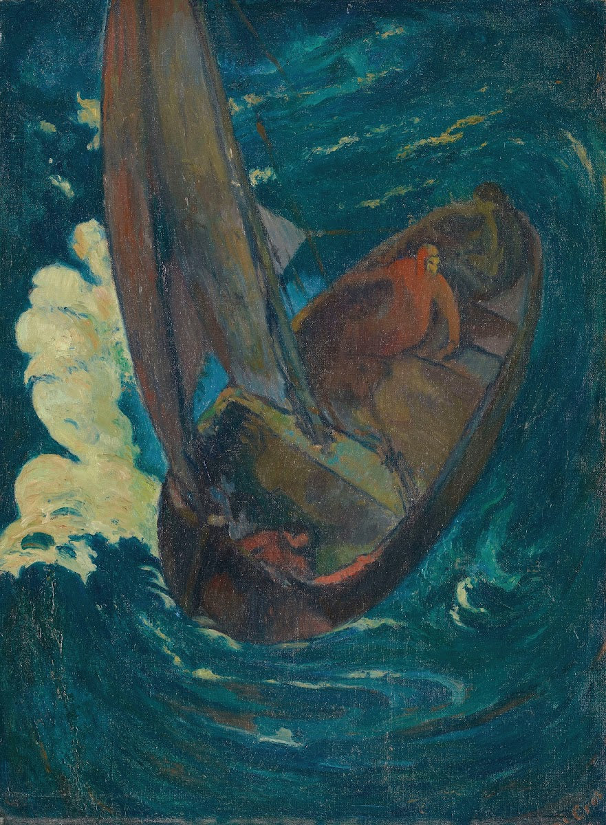 Homme dans une barque 1914