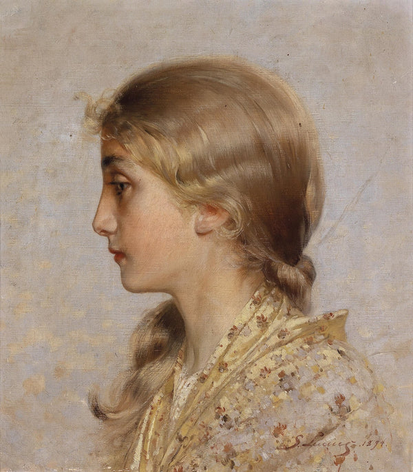 Mädchen im Profil 1894