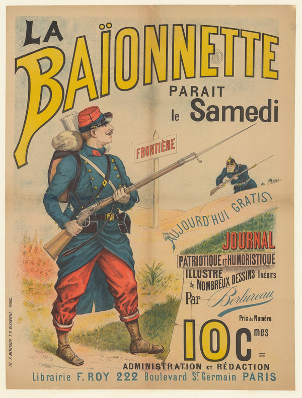 La Baïonnette parait le samedi 1890