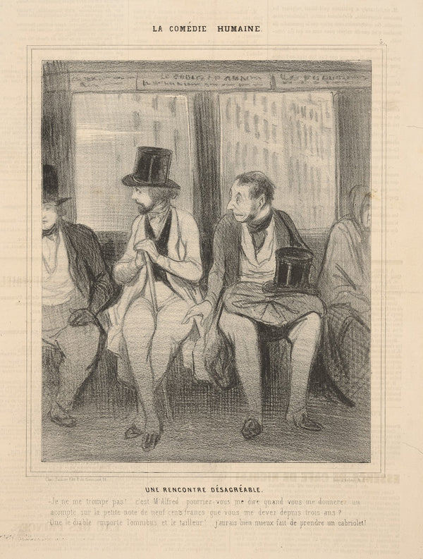 An unpleasant encounter 1843