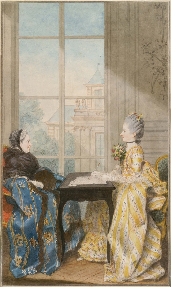 La marquise du Moutier et sa fille 1765
