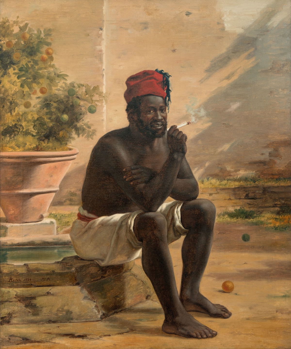 A Sitting Nubian Rome 1839