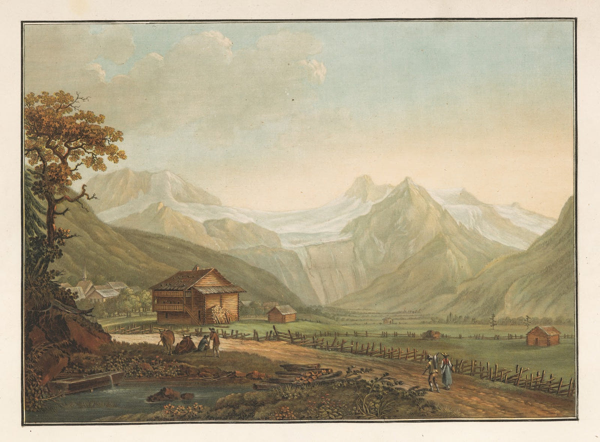 Vallon de Lenk et glacier du Ratzliberg dans le Simmenthal 1915 1945
