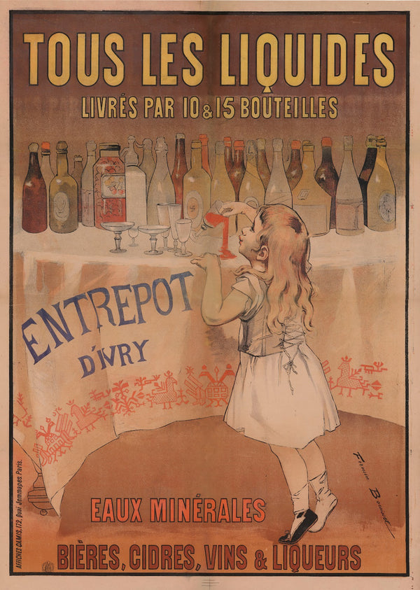 Entrepôt dIvry Tous les liquides livrés par 10 15 bouteilles 1897