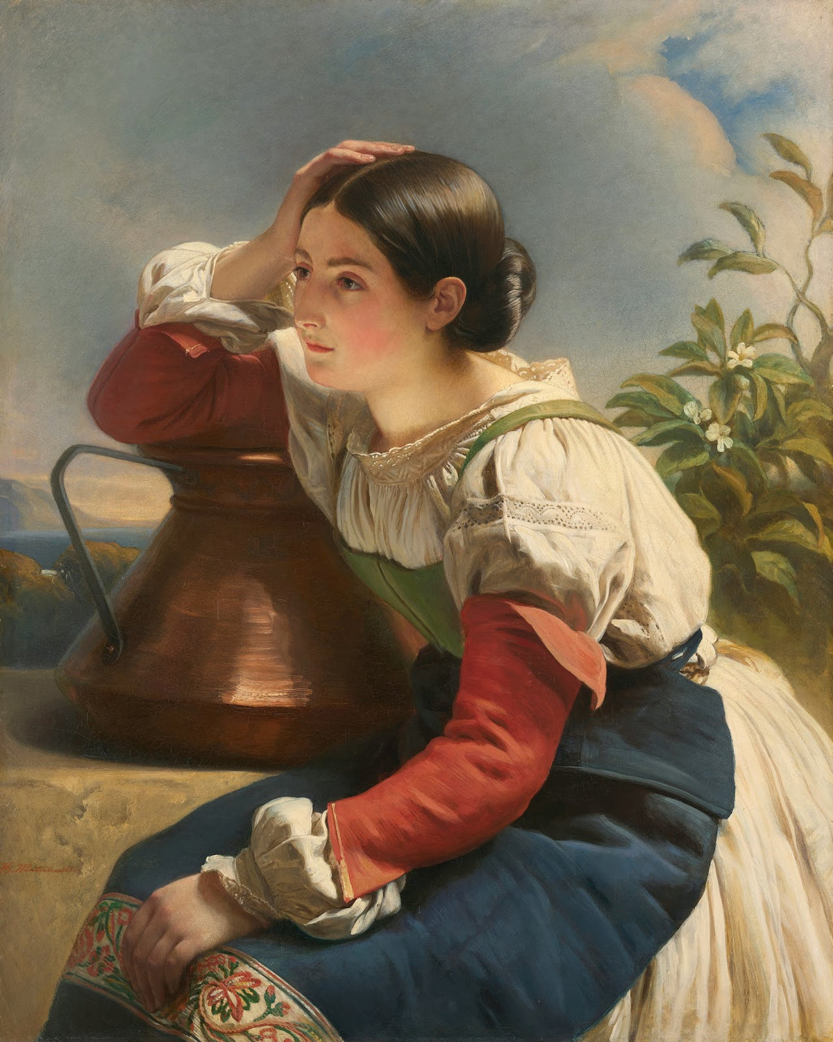 Italian Girl at a Fountain 1833 1834