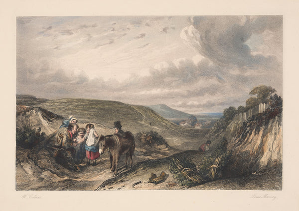 Landscape with woodgatherers William Collins 1850