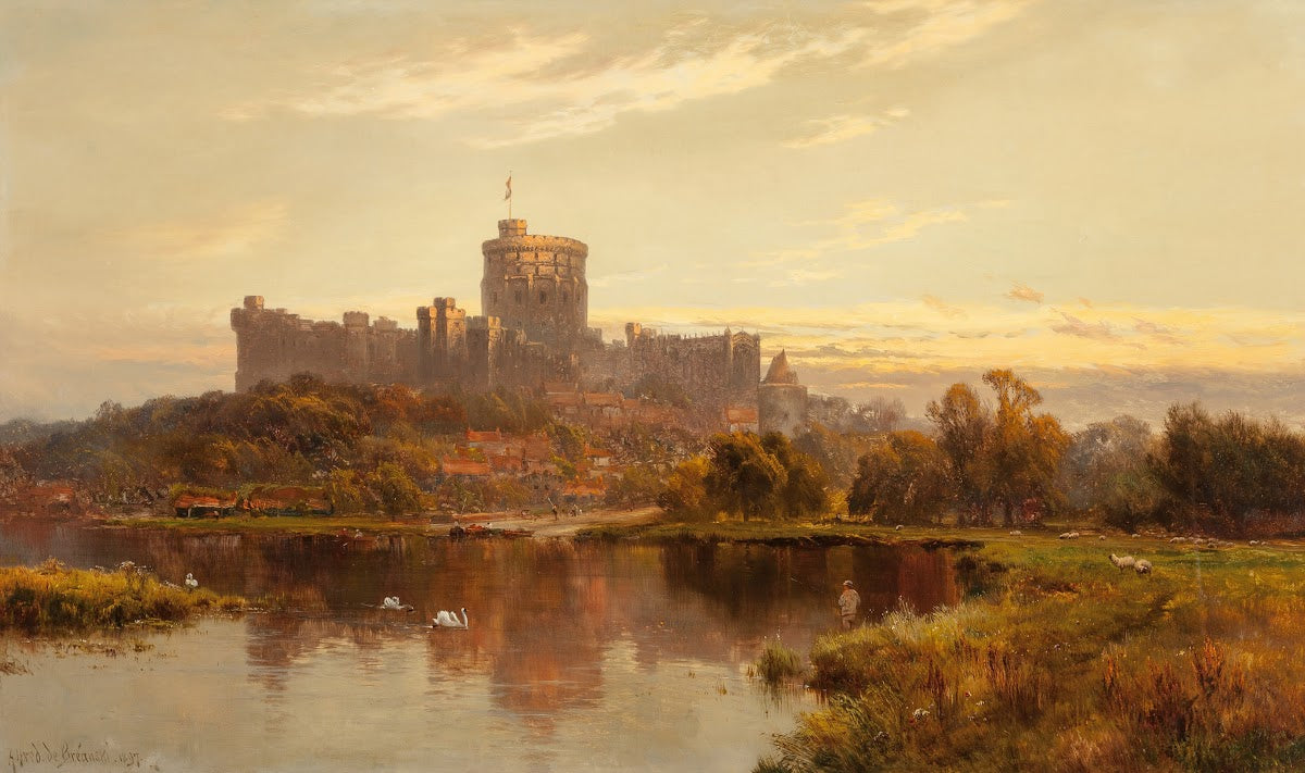 Windsor Castle at sunset 1897