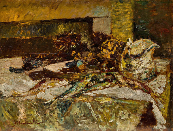 Still Life with Sardines and Sea Urchins 1880 1882