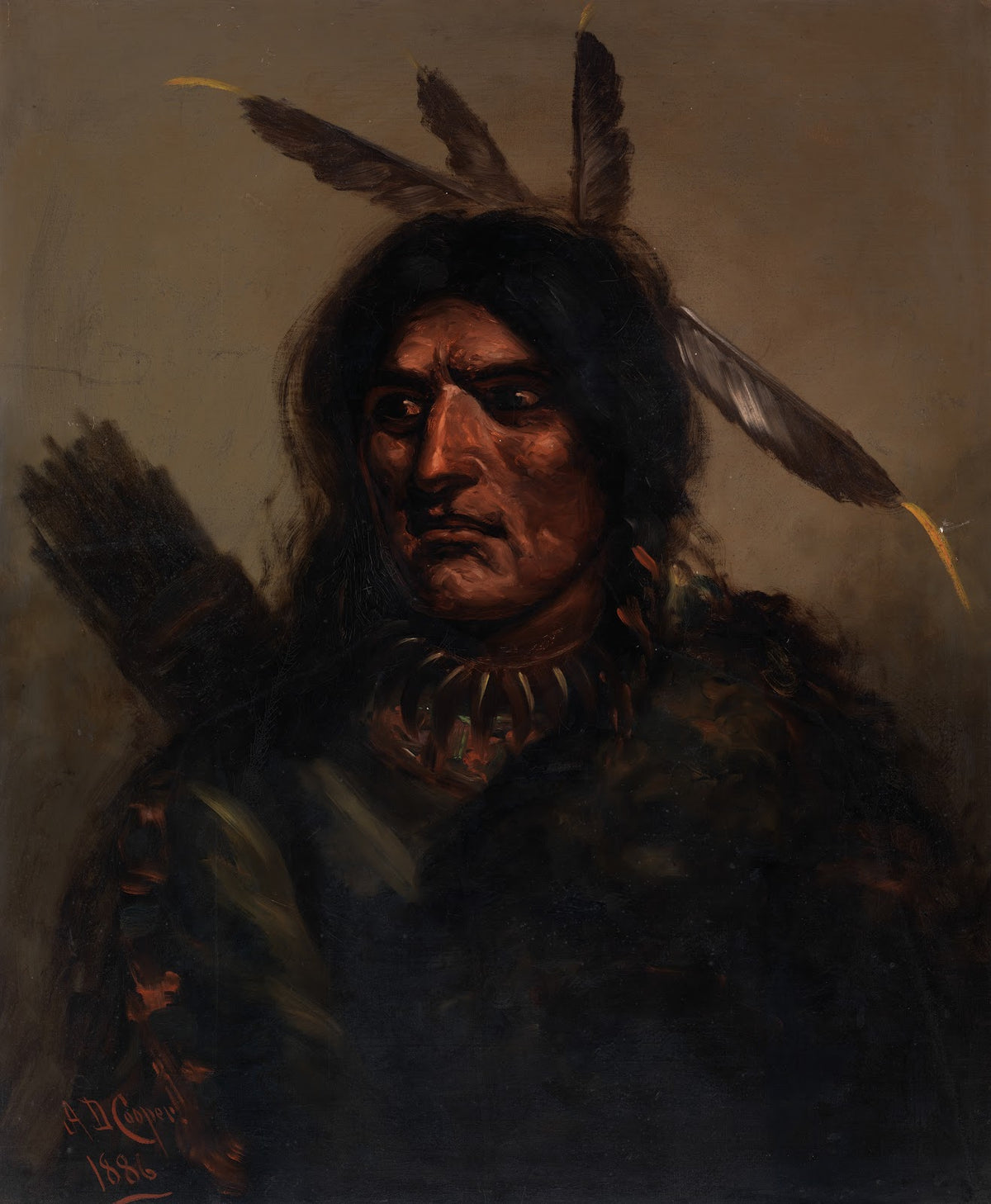 Indian Man With Quiver 1886