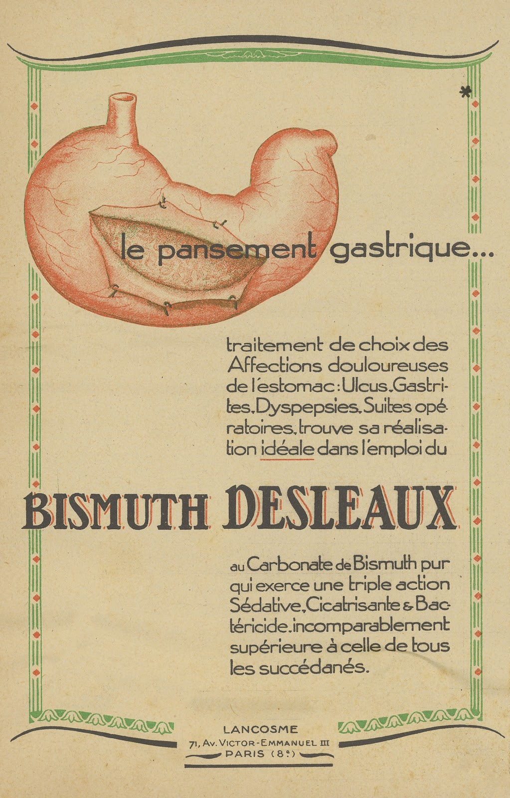 Bismuth Desleaux 1910 1950