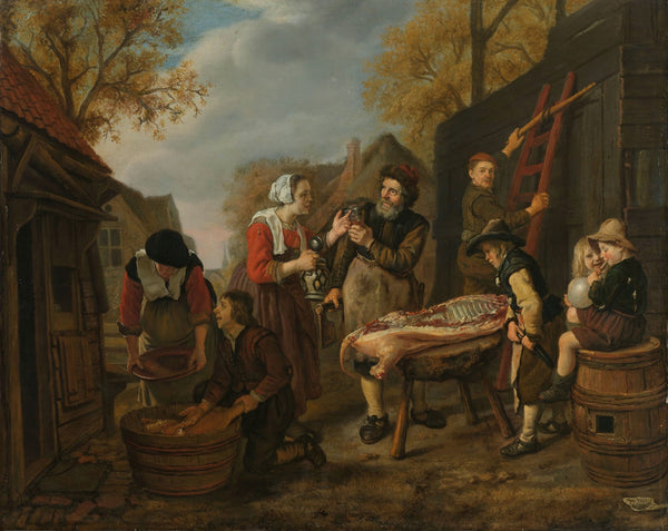 Butchering a Pig 1648