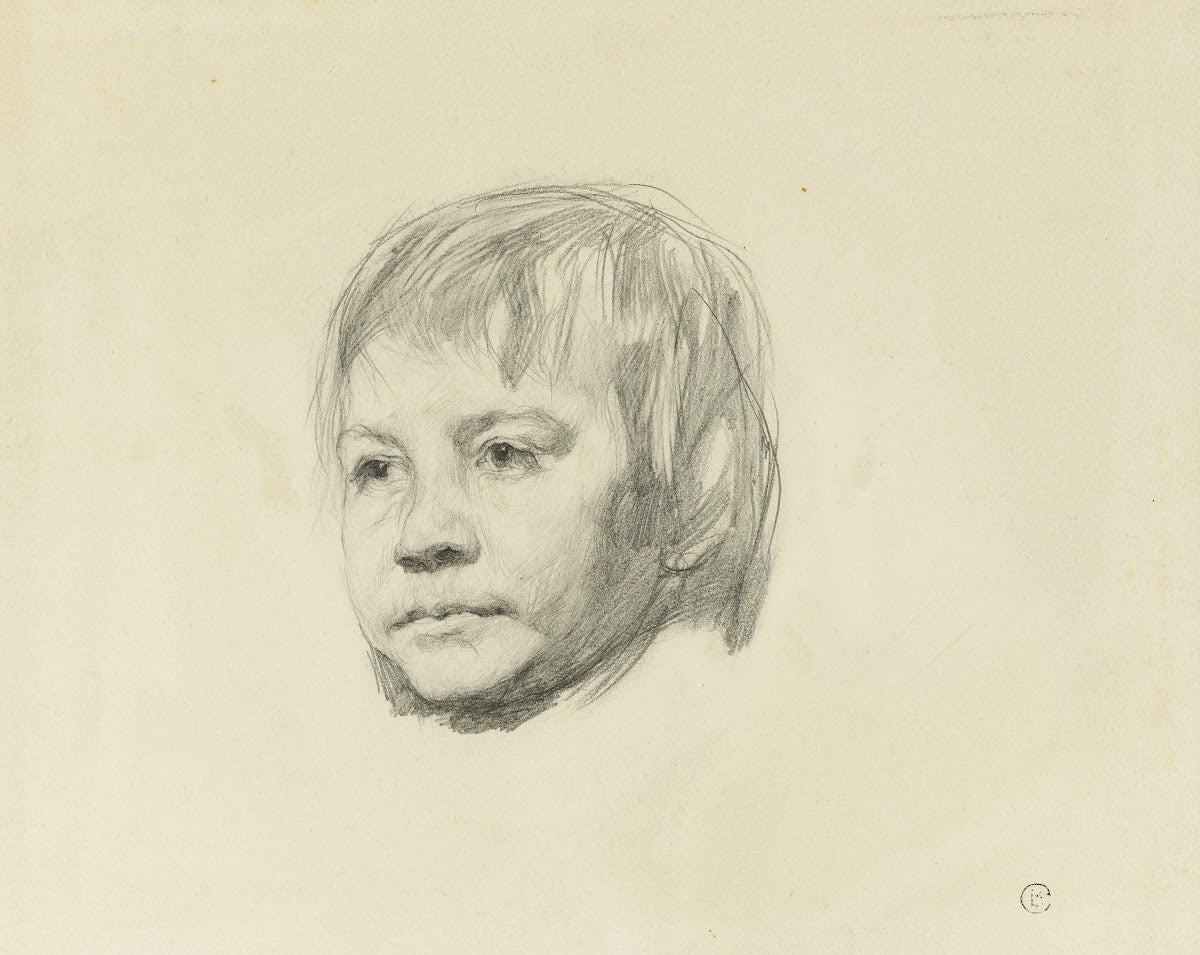 Head of a young boy