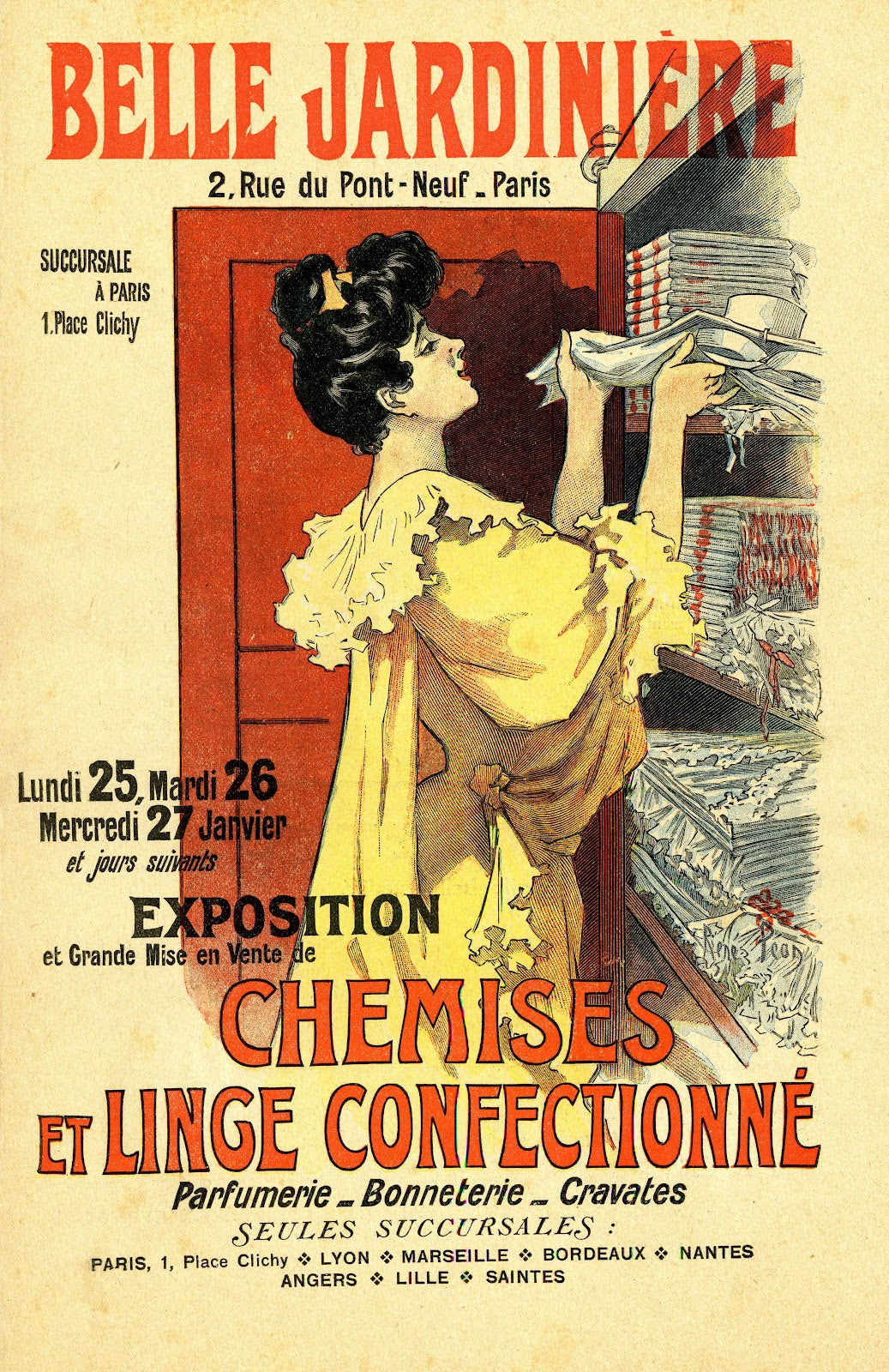 Belle jardinière Chemises et linge confectionné
