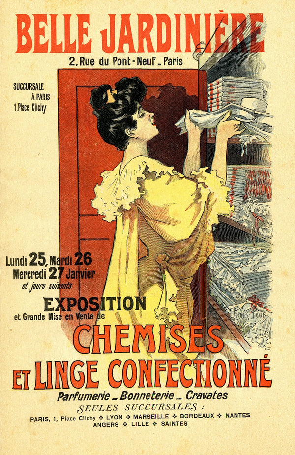 Belle jardinière Chemises et linge confectionné