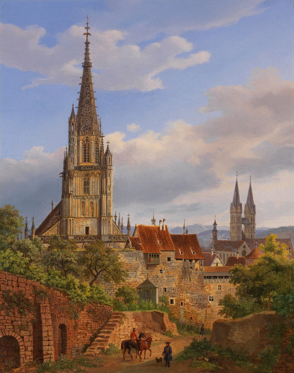 Blick auf Esslingen am Neckar 1841