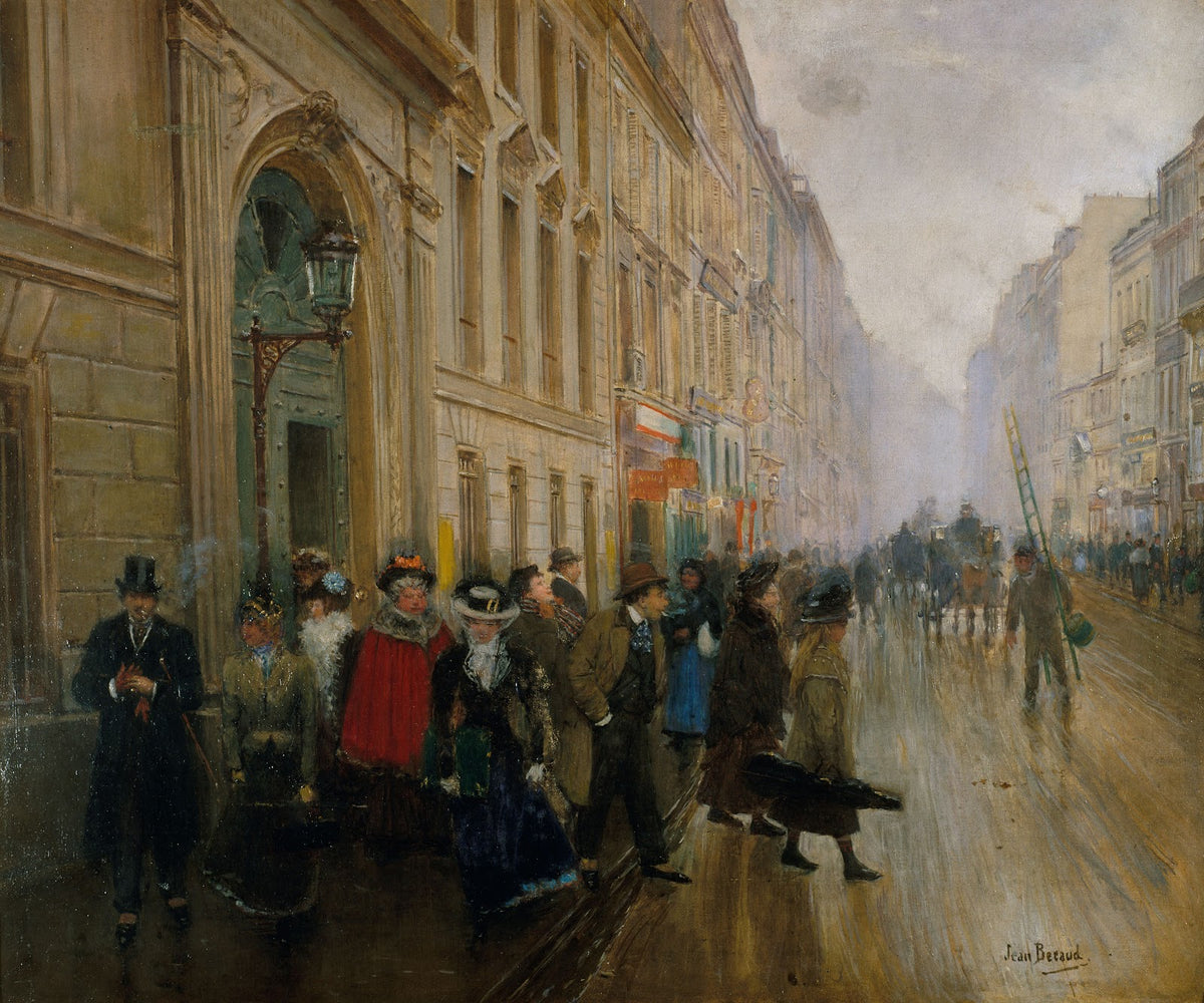 La sortie du conservatoire de musique 1899