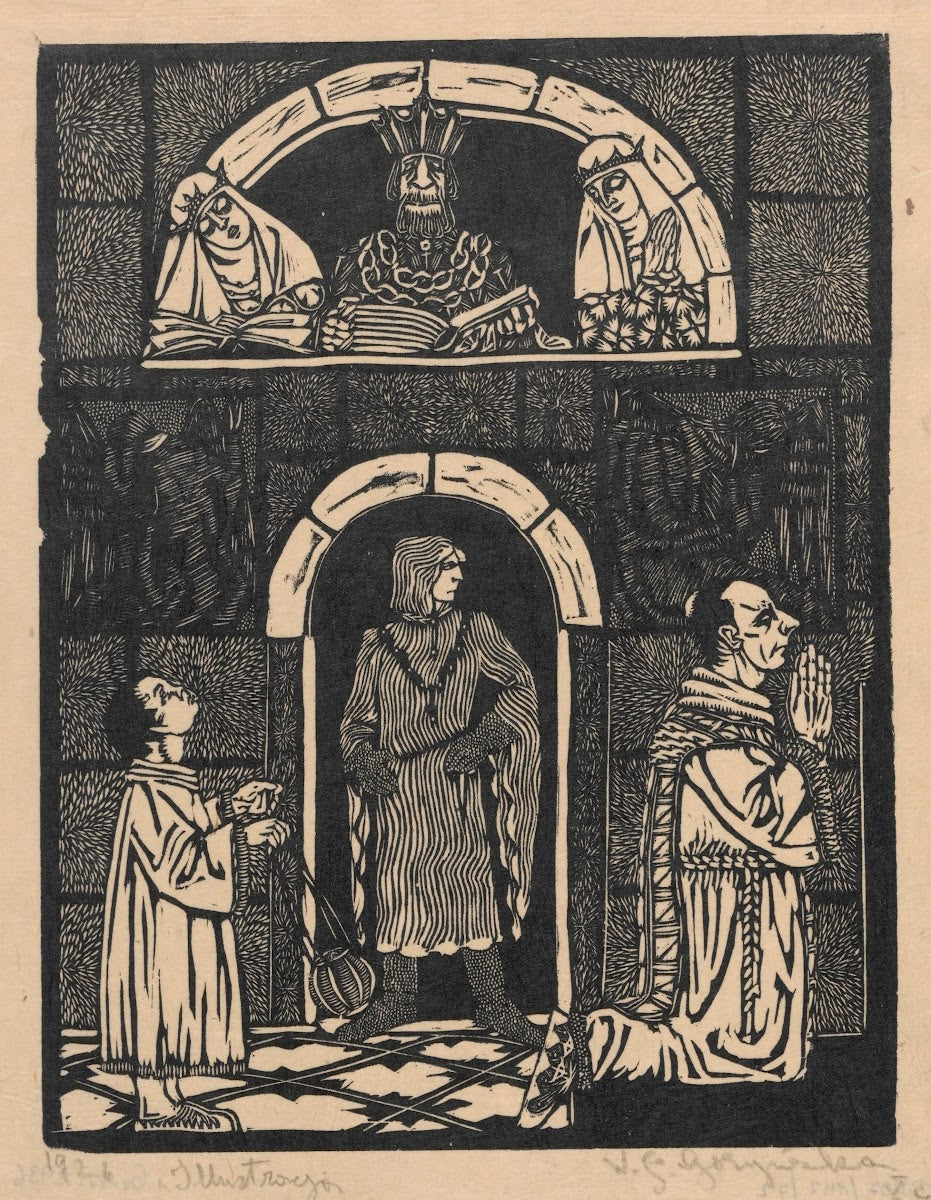 Ilustracja do Staroduńskiej legendy 1926