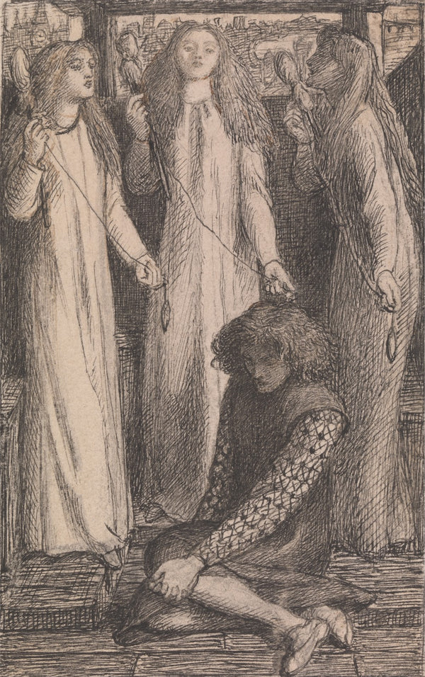 Illustration to the Maids of Elfen Mere 1854