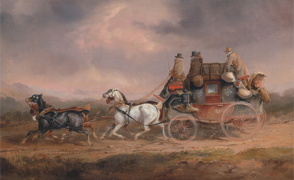 Mail Coaches on the Road the Louth London Royal Mail progressing at Speed
