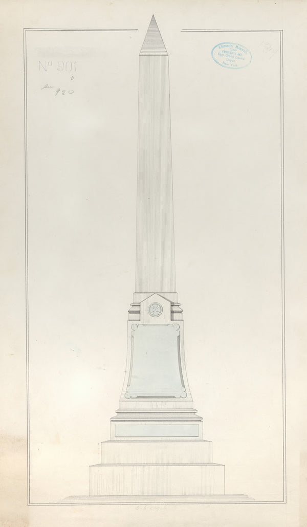 Obelisk Grave Monument No 901 184080
