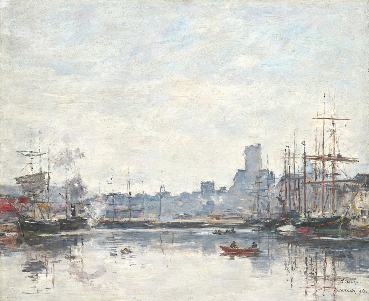 Fécamp Le Port par temps de brouillard 1894