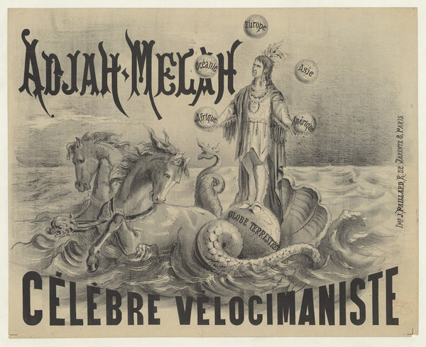 Adjah Melah célèbre vélocimaniste 1874