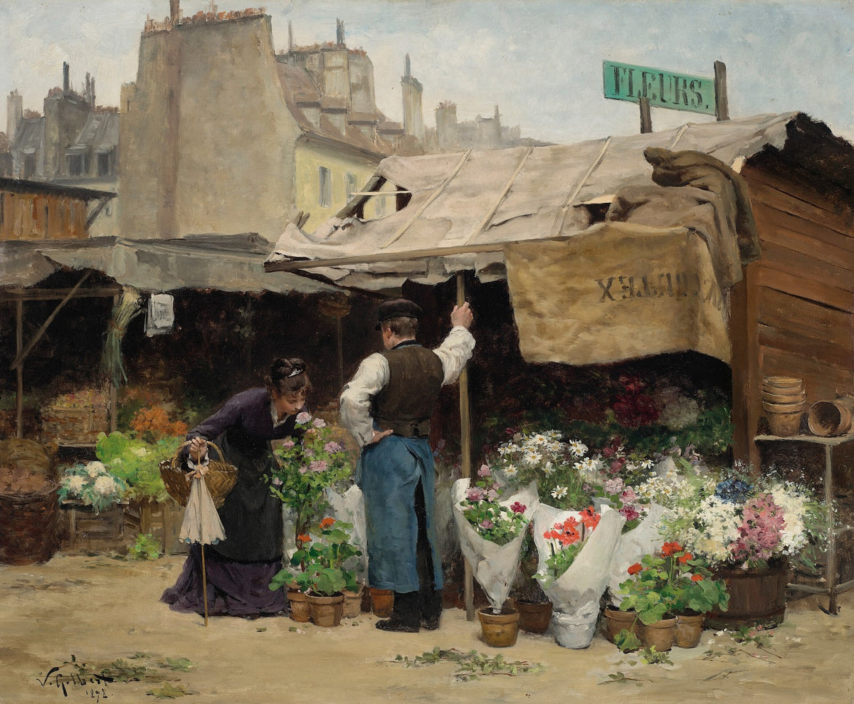 At the Flower Market 1878