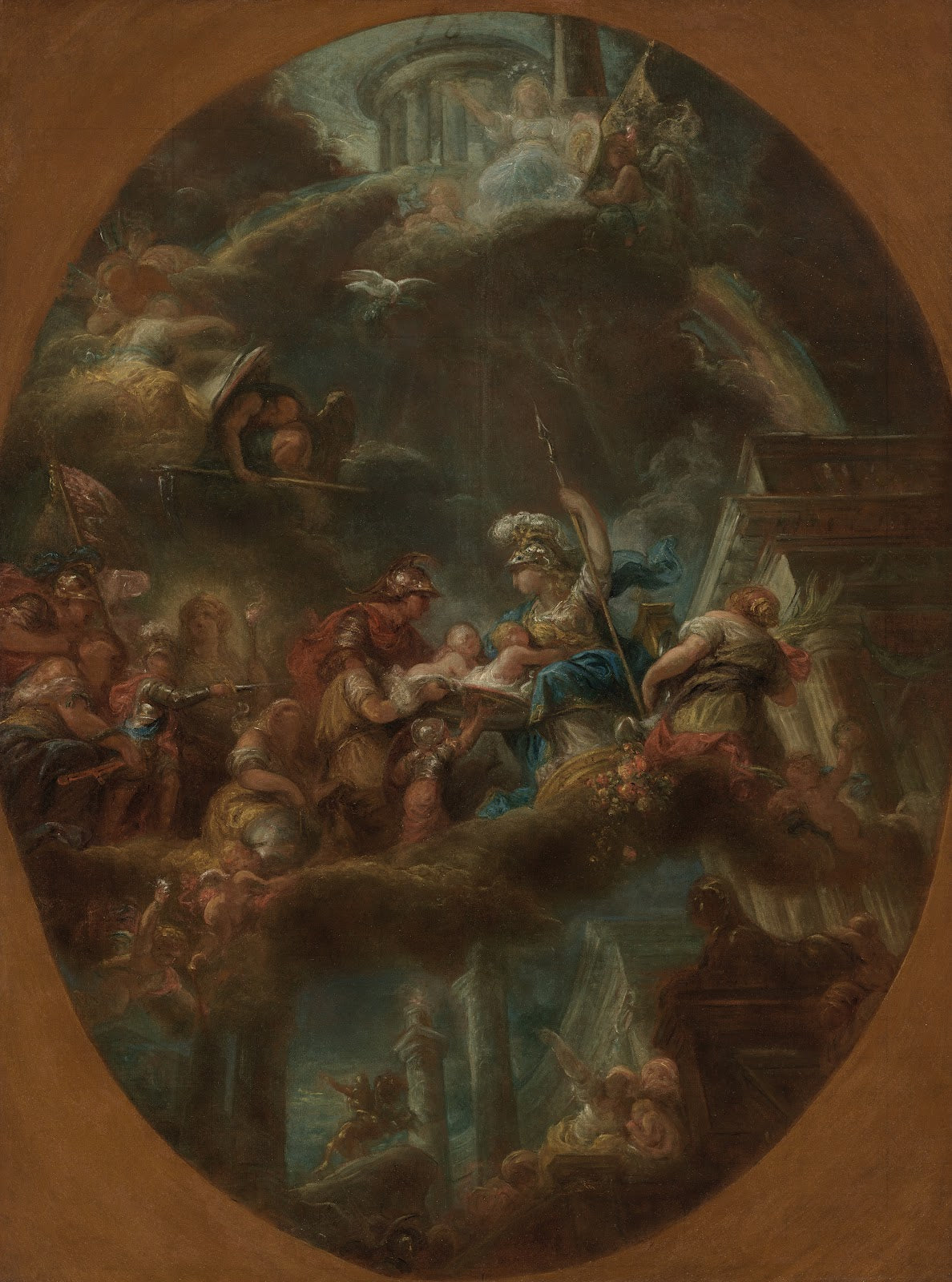 The Russian Nobility Offering the Imperial Princes to Minerva circa 1795