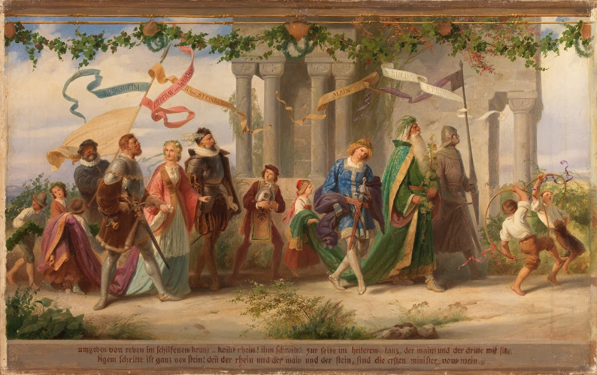 Triumph des Königs Wein 4 Bild after 1850