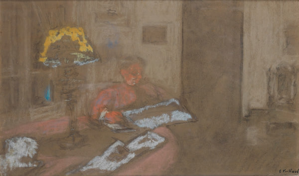 Madame Vuillard Lisant Le Journal