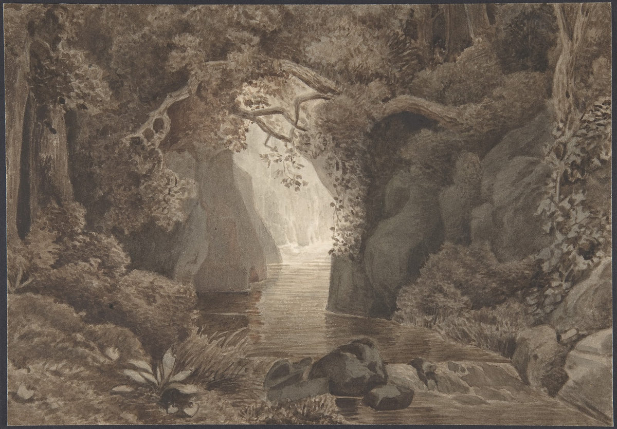 Wooded Landscape with a Creek 17701806