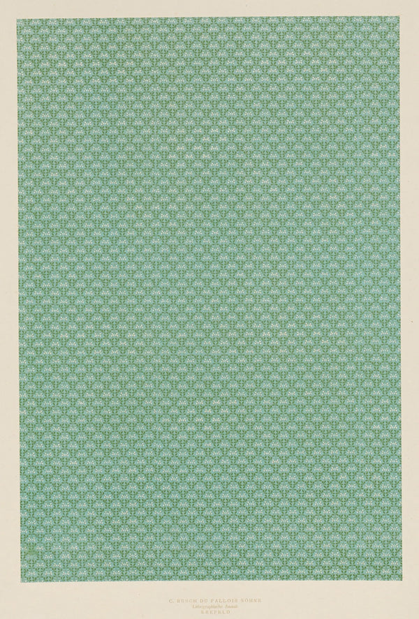 Lithografiertes Vorsatzpapier 1900