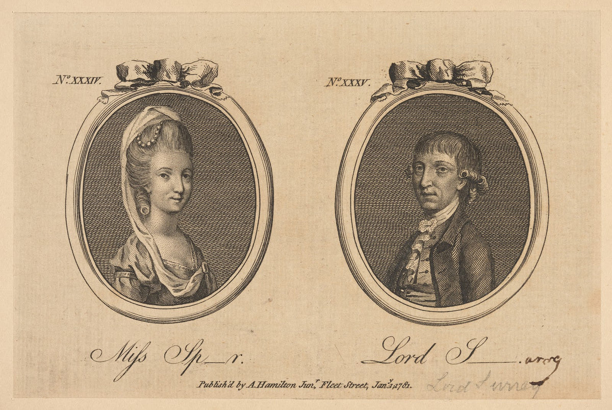 Miss Sp r Lord S 1781