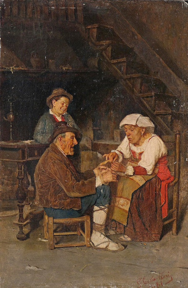 Hilfe für die Spitzenklöpplerin 1881