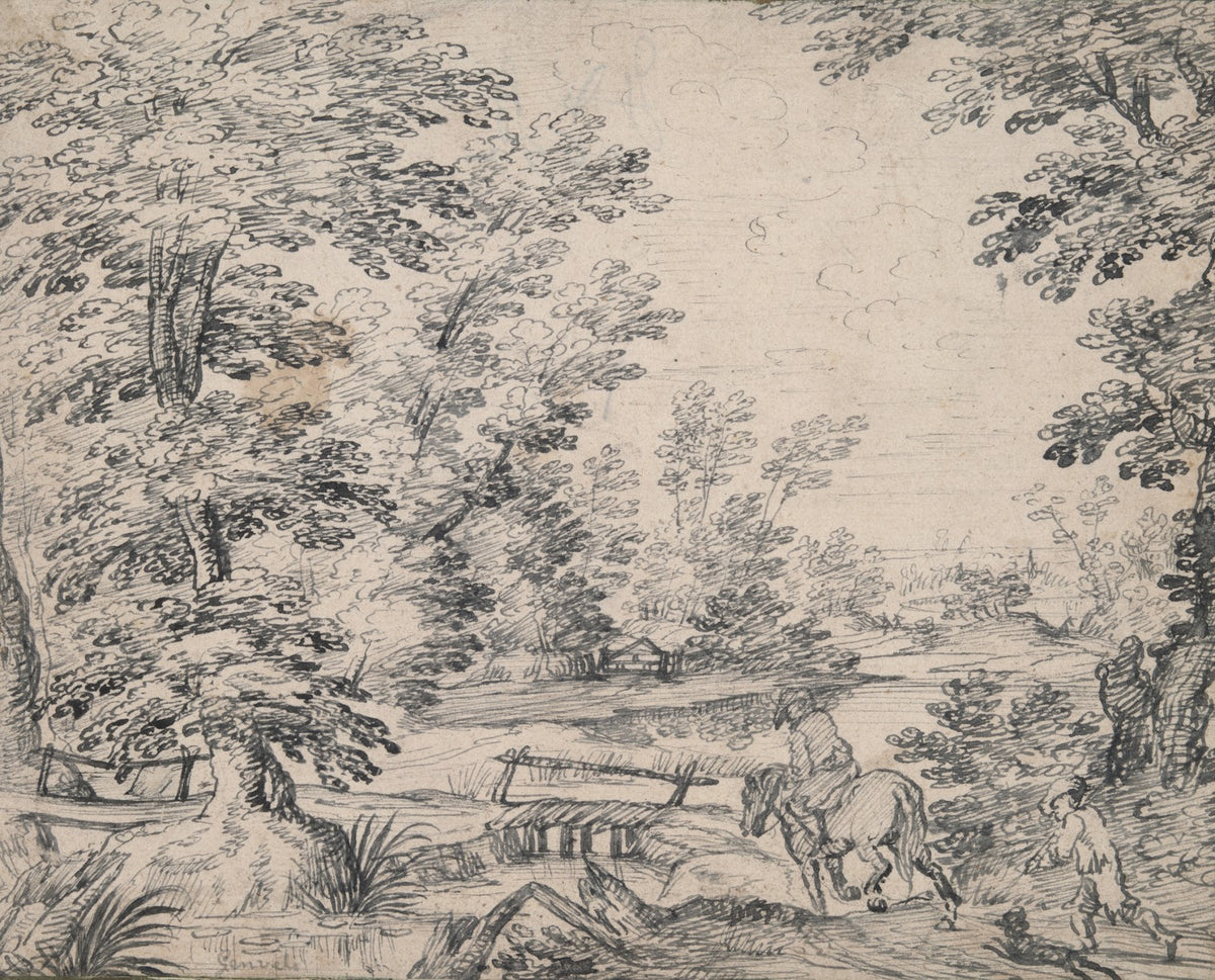 Landscape with Man onHorseback