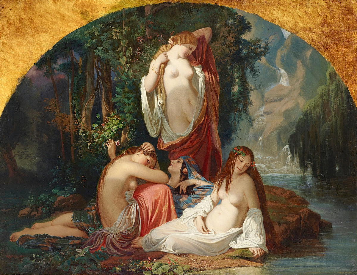 Les baigneuses Les filles de la source