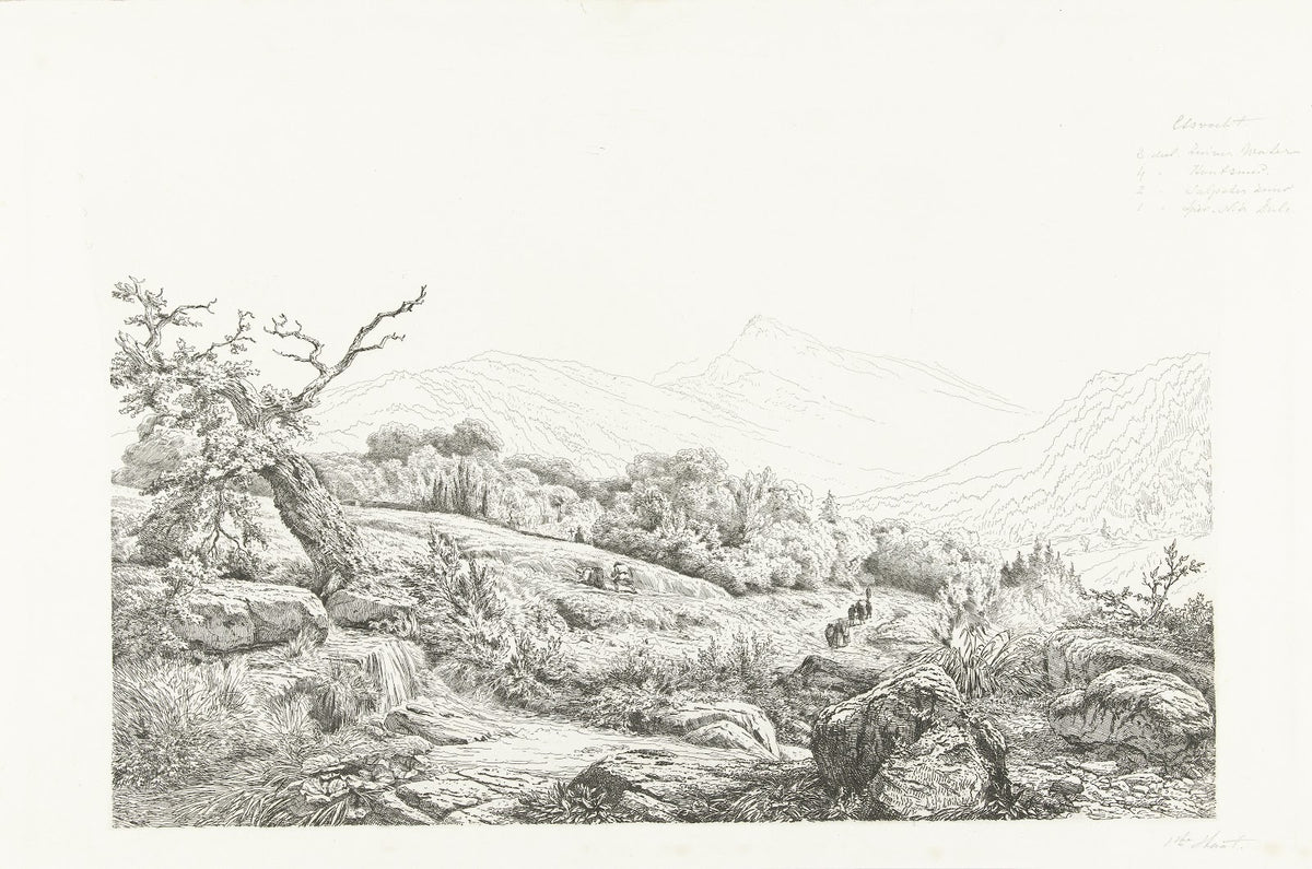 De begraafplaats te Baden Baden 1856