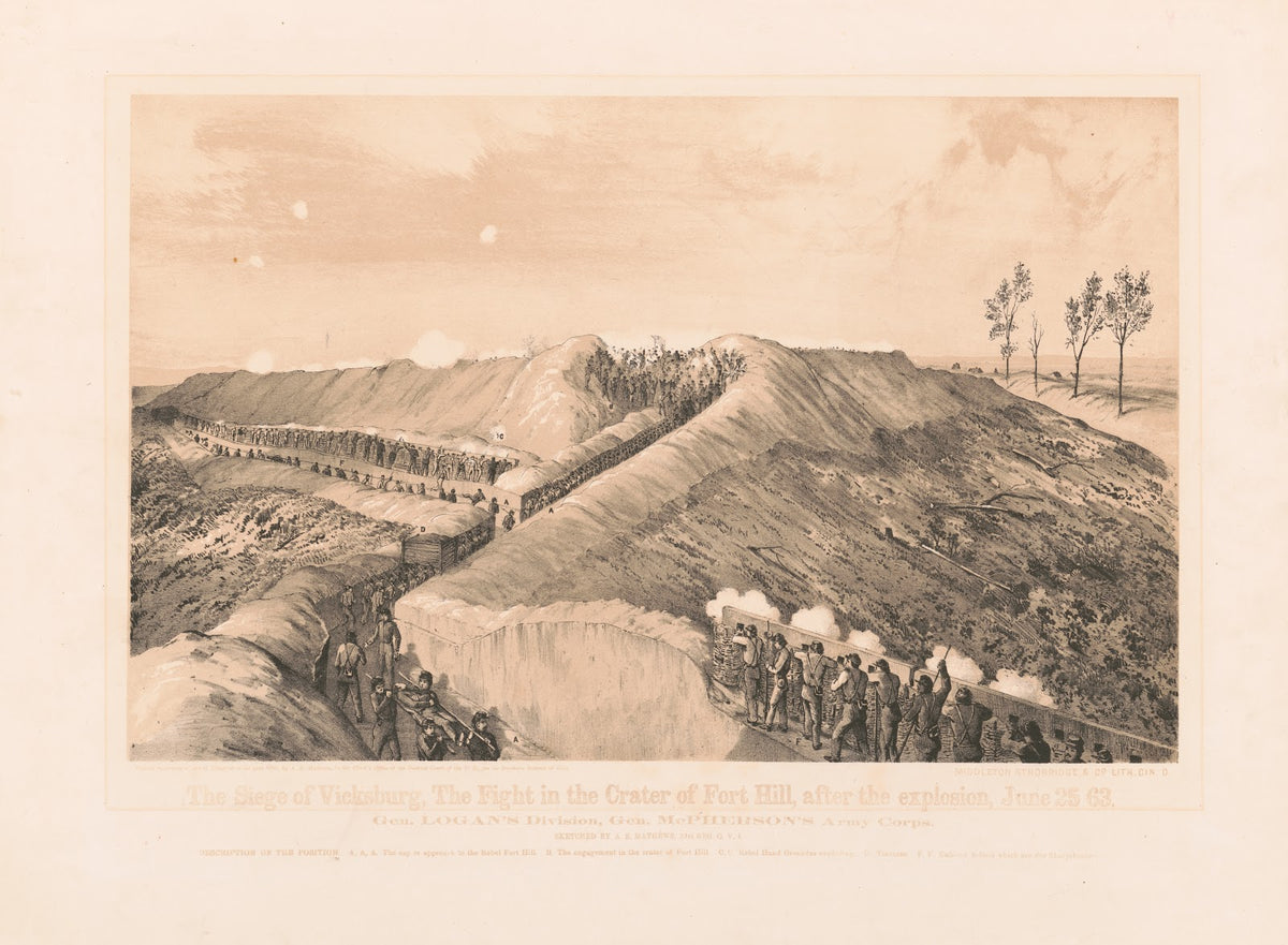 The siege of Vicksburg the fight in the crater of Fort Hill after the explosion