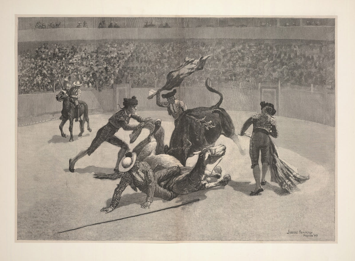 A Bull fight in Mexico 1889