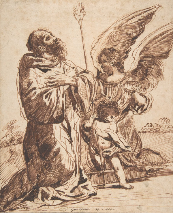 Saint with Angel and Putto