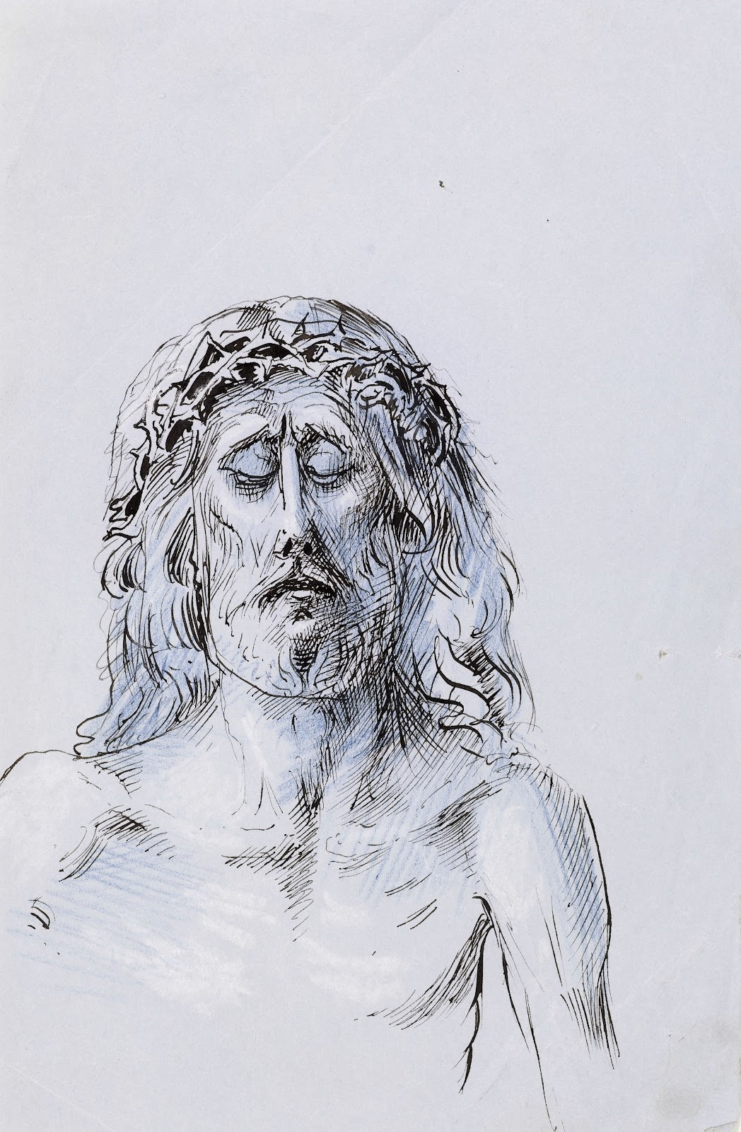Tête du Christ avec la couronne dépines