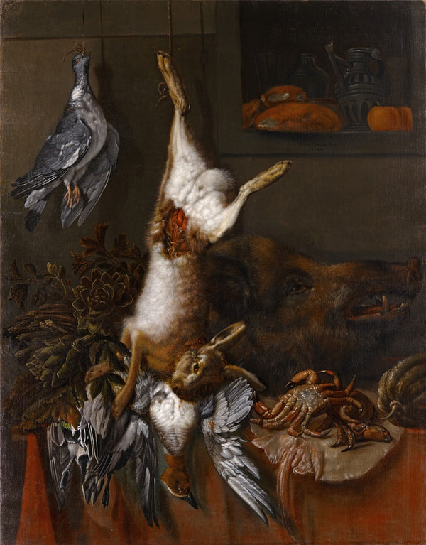 Hunting Still Life With A Hare 1684
