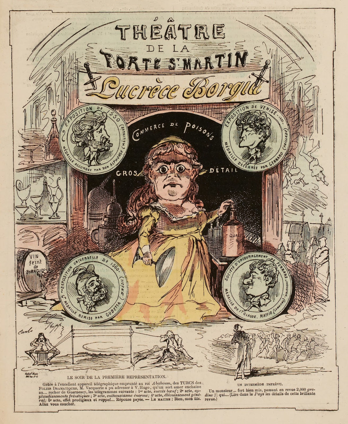Théâtre de la Porte St Martin Lucrèce Borgia